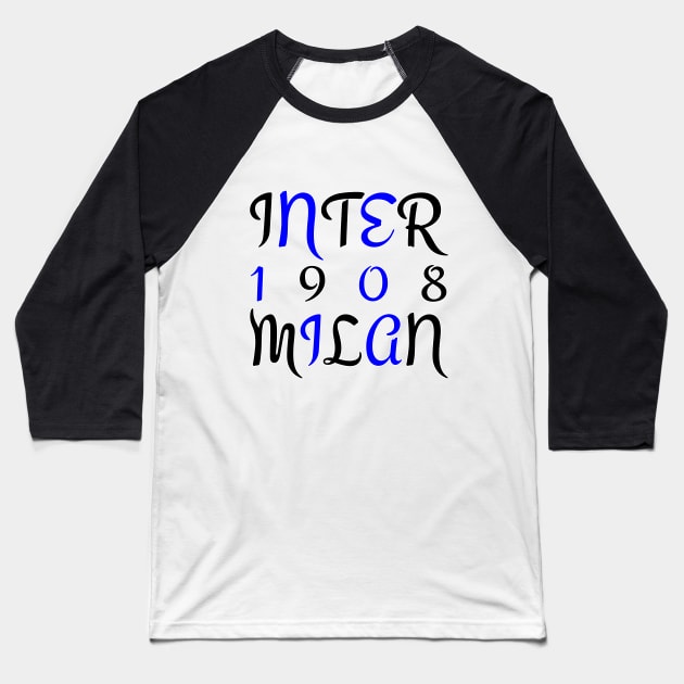 Inter Milan 1908 Classic Baseball T-Shirt by Medo Creations